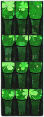 12-Pocket Storage Hanging Bag Behind the Door, Over the Door Organizer with Mesh Pockets for Shoes Essentials, Space Saving Door Organizer for Bedroom Dorm Closet, Lucky Leaf Pattern