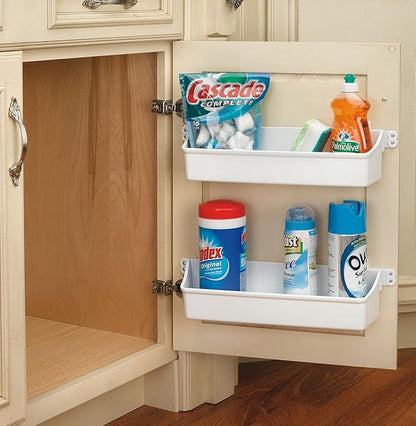 7 7/8 " Wide Polymer Door Storage Trays Almond
