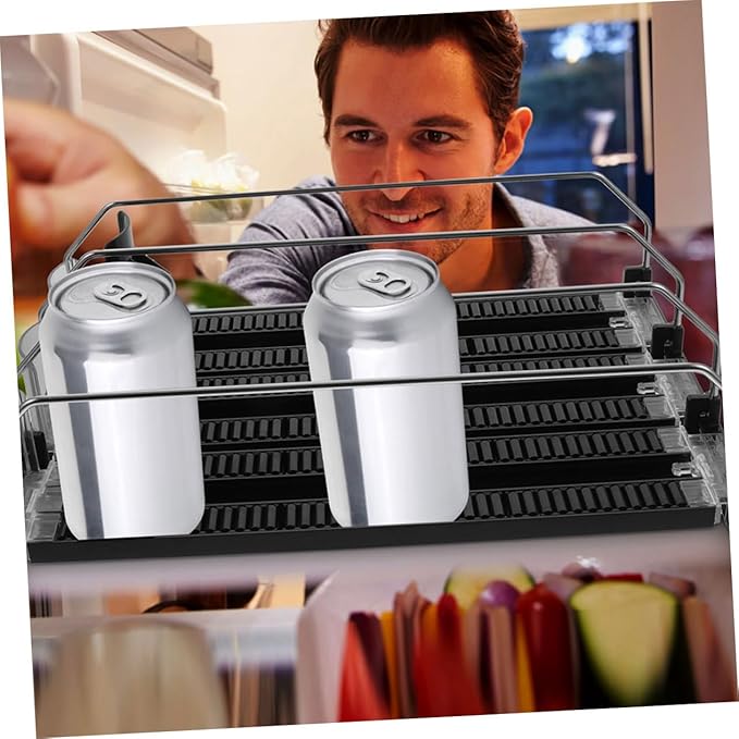 GLEAVI 3pcs Beverage Propeller Fridge Drink Organizer Pusher Self-Pushing for Refrigerator Juice Dispenser Spigot Soda Can Organizer Can Dispensers