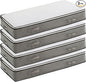 90L Under Bed Storage Containers, Foldable Grey Underbed Storage Bags - Closet Organizers and Storage Bins for Wrapping Paper, Blanket, Clothing, Comforter, Sweaters, Pillows, Linen Sheets