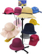 FixtureDisplays® Countertop Hat Rack Headwear Wig Cap Display Tabletop Stand 24x24x37" 3-Tier 12 Hats 10125-NF
