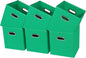 Black Fabric Cubby Storage Bins,13x13x13 Inches ,Cube Organizer Bin Foldable Storage Boxes with Dual Handles Fabric Organizer Box and collapsible Storage basket,Set of 6,Green