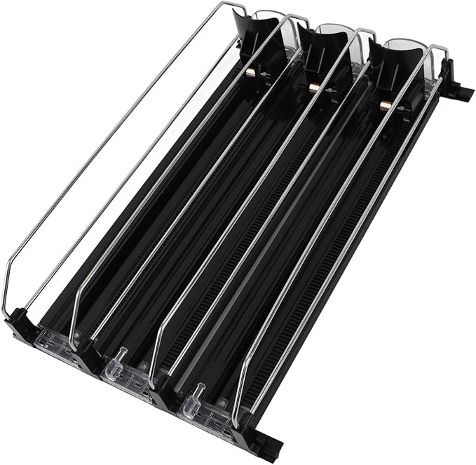 Zerodis Food Storage Packaging Automatic Pusher Glide Self Pushing Soda Can Dispenser Pushing Drink Organizer Self Pushing Soda Can Dispenser Fridge Drink Dispenser Fridge Self 3Pcs Soda