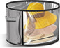 Oversized Clear Hat Storage Bag for Women, Closet Hat Boxes Organizer Bag with Dustproof Lids, Holds up to 7 Caps Cowboy Hat Organizer for Closet, Hat Carrier Case for Travel (Grey)