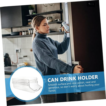 Zerodeko Freeze Beverage Holder Can Organizer for Fridge Plastic Soda Can Organizer Rack