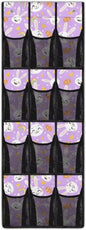 Space-Saving 12-Pocket Behind The Door Organizer, Waterproof Oxford Cloth Lightweight and Perfect for Bathroom Closet or Bedroom Use, Easter Bunny Eggs
