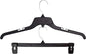 HangOn Shirt & Pants Hangers Combo Set Recycled Plastic, Black, 19 Inch & 14 Inch, 15 Each 30 Total