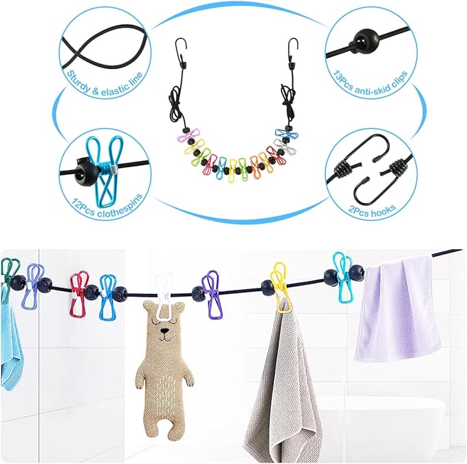 Plastic Hangers 50 Pack, Cute Clothes Hanger Ultra Thin Space Saving with 360 Degree Swivel Hook &Travel Clothesline -Strong Adult for Dress,Shirt,Coats