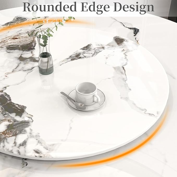 31.5" Lazy Susan for Table Top Tempered Glass Rotating Serving Tray for Dining Table, Kitchen Lazy Susan Organizer Spinning Rotating Food Server Party Centerpieces