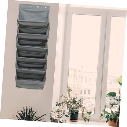 Happyyami 1Set Household Hanging Storage Organizer Pocket Bag for Shoes Multi Function Over The Door Storage for Living Bathroom Nursery Easy to Install