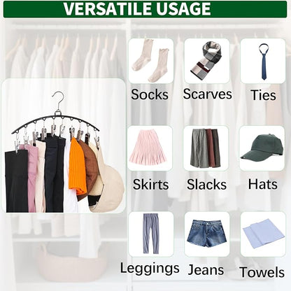 Hat Organizer, Hat Storage for Baseball Caps, Hat Hangers for Closet, Hat Racks with 20pcs Clips, Cap Holder Organizer-Black, LC-08