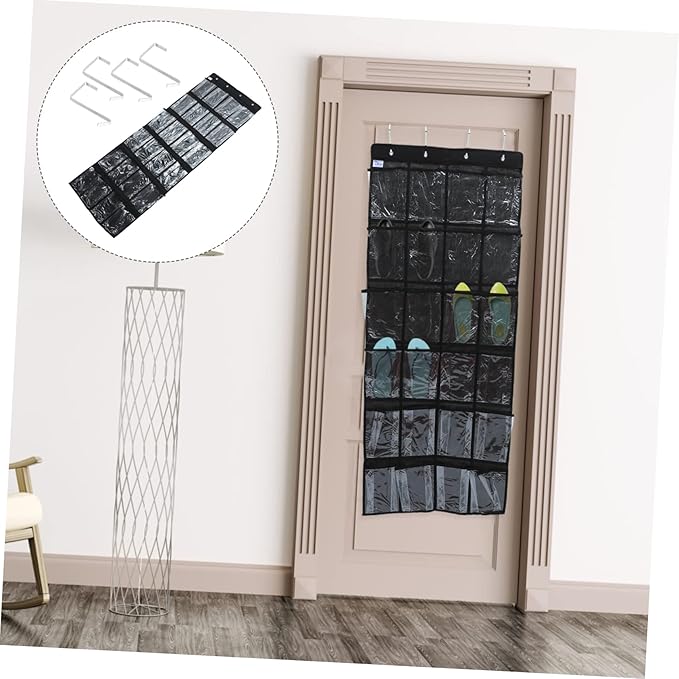 ULTECHNOVO Door Hanging Shoe Storage Bag Non Woven Organizer with Spacious Pockets for Bedroom Multi Purpose Hanging Bag for Shoes Accessories and Items Easy Installation and Strong Design