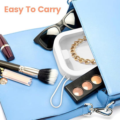 PRETYZOOM Small Desktop Organizer Box with Lid 3.74X3.74X1.18In Multifunctional Storage for Hair Ties False Teeth Jewelry Accessories