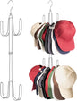 NANATI Hat Hangers for Closet, 1 Pack Stainless Steel Hat Organizer, Hat Racks for Baseball Caps, Cap Organizer for Baseball Caps, Silvery