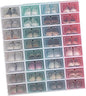 6PCS Stackable Transparent Shoes Storage Box Large Blue Thicken Plastic Shoe Organizer for Closet Entryway Under Bed Storage Container