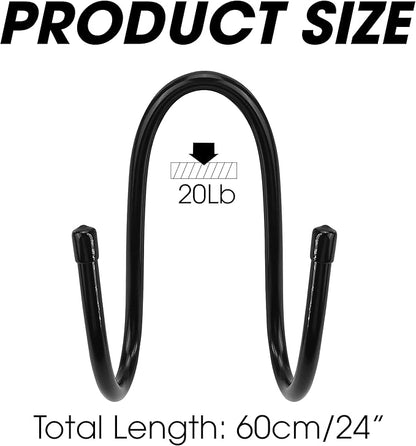 (2PCS) Upgraded Rack Holder - Flexible & Portable Hanger/Hook for Over The Car/Truck Seat or Wall Mount Display | For Hanging Hard Hat, Cowboy Caps, Coats, Vests, Fire, Safety & Motorcycle Helmets