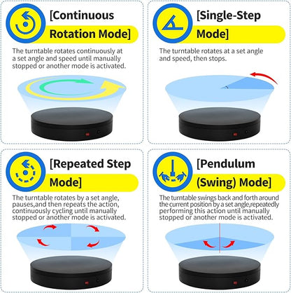 19.7In Remote Large Motorized electric turntable Rotating platform Photography Turntable Motorized lazy susan Base giratoria para for Photography,3D Scanner,Heavy duty display(Load Range:220~500lbs)