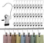 200 Pcs Laundry Hooks Hanging Clips Clothes Pins Closet Hanger Organizer Clamps Socks Towel Clips Heavy Duty Clothespins Bulk Hanger Clip for Closet Travel Pants Socks Handbags