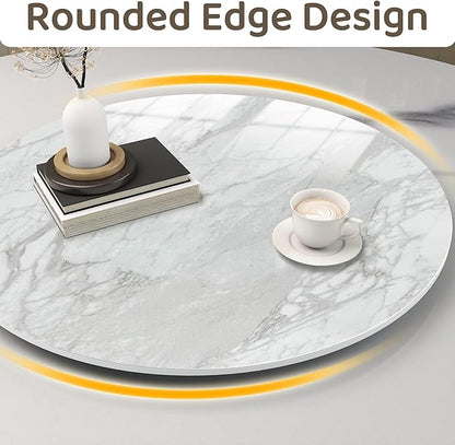 19.69" Lazy Susan for Table Top Sintered Stone Rotating Serving Tray for Dining Table, Kitchen Lazy Susan Organizer Spinning Rotating Food Server Party Centerpieces