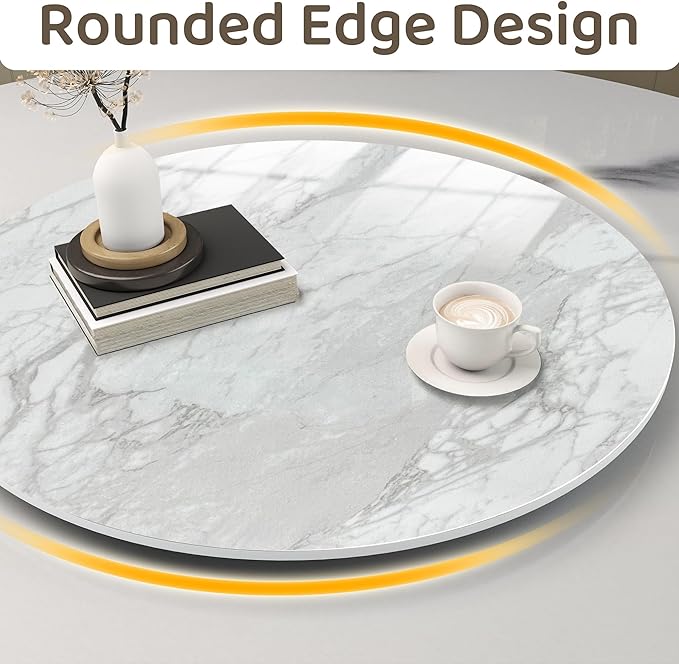 31.5" Lazy Susan for Table Top Tempered Glass Rotating Serving Tray for Dining Table, Kitchen Lazy Susan Organizer Spinning Rotating Food Server Party Centerpieces