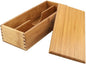Chopsticks Storage Box with Lid - Bamboo Silverware Storage Utensil Drawer Organizer - Japanese Chopsticks Boxes with Lid - Cutlery Box Utensil Holder Container for Home Kitchen