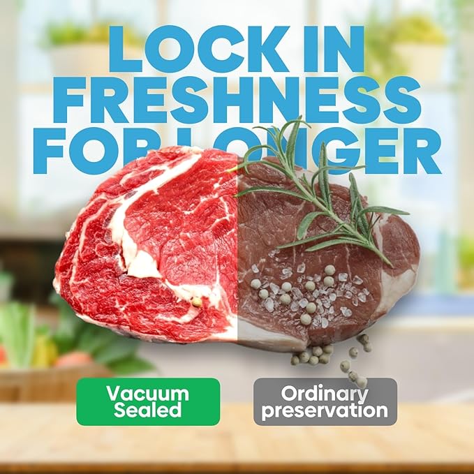 Chamber Vacuum Sealer Bags,6"X8"&8"X12"200Pcs Pre-cut Chamber Machine Pouches,Heavy Duty Chamber Vacuum Bags for Commercial Sealer,Food Storage,Meal Prep,Sous Vide,Meat Cheese Goods