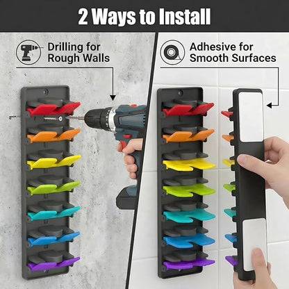 JBD Hat Organizer for Wall - No Drilling Hat Rack for Baseball Caps, 2 Pack Wall Mounted Hat Rack Holds 20 Hats, Space Saving Hat Storage for Closet Door Bedroom, Damage-Free Cap Holder