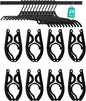 20Pcs Travel Hangers Foldable for Cruise Suitcase Cruise Ship Essentials Portable Folding Coat Hangers Foldable Travel Accessories Clothes Drying Rack for Traveling Camping,RV Black