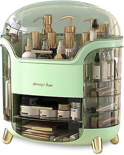Omeily Upgrade Large Makeup Organizer Countertop Vanity Organizer Cosmetic Organizer Makeup Storage Box Bathroom Counter Organizer Perfume Skincare Organizers Gift Women Clear Design Easy Visibility