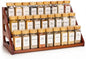 Bamboo 3 Tier Spice racks, Spice Organizer, Kitchen Seasoning Spices Rack, Suitable for Spice Organizers Such as Sitchen Countertops, Stoves, Sorage Rooms (XL)