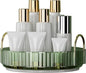 YCIA&DONE 360 Rotating Makeup Organizer and Storage for Vanity Countertop 1 Tier, High Capacity Cosmetic Skincare Perfume Organizers for Dresser Bathroom Fridge Lazy Susan (Vintage Green)
