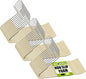 Spring Fever Open Ended Non Slip Sponge Padded Pants Hangers - Chrome Plating Foam Heavy Duty Space Saving Beige 30