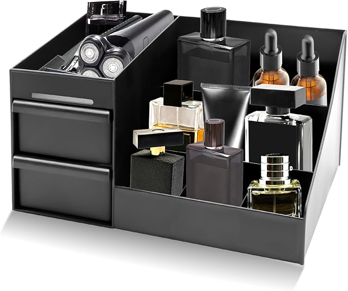 ZOCONE Cologne Organizer for Men, Perfume Stand Organizer, Dresser and Bathroom Organizers Countertop, Perfume Organizers for Mens Room Decor, Mens Bathroom Organizers and Storage, Cologne Shelf