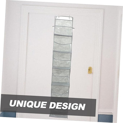Over the Door Storage Organizer with Clear Pockets Hanging Storage Pouch for Shoes Bags Space Saving for Home Organization and Decluttering