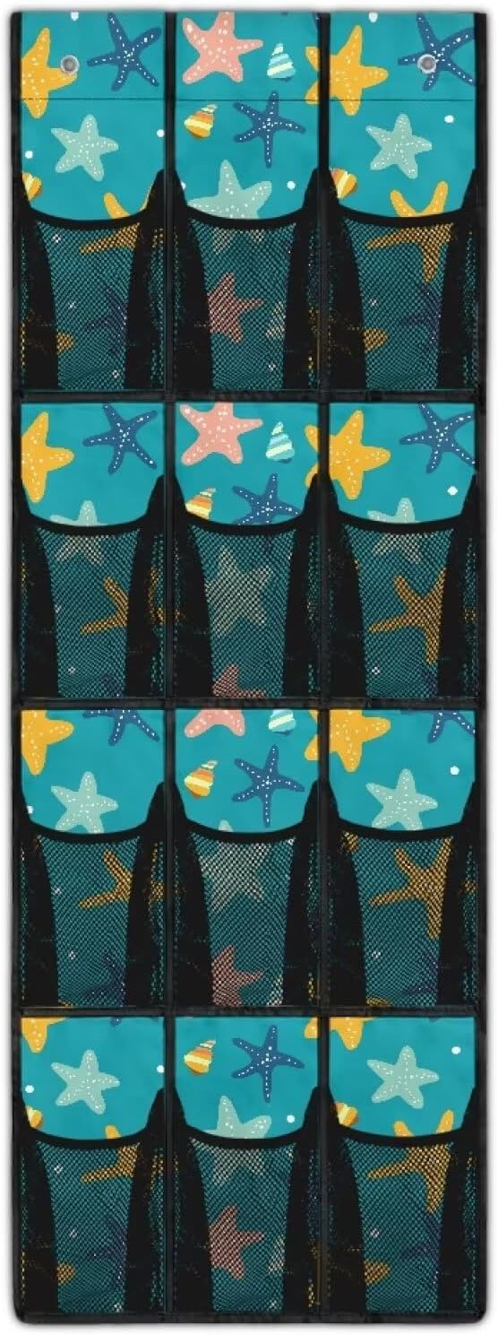 Stars Over the Door Shoe Organizer,Shoe Organizer Door Hanger,Space Saver Shoes Hanger Storage Organizer Bag
