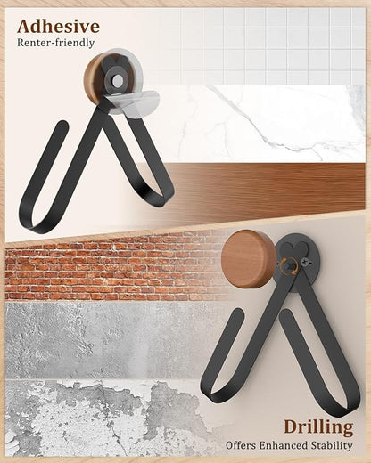 2 Pack Hat Rack for Wall, Stainless Steel Baseball hat Organizer, Adhesive Hat Storage Holder for Door & Bedroom, Holds Up to 25 Hats, 4 Storage Options