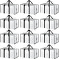12 Pack Extra Heavy Duty Large Moving Bags with Strong Zipper & Comfortable Handles, Sturdy & Durable Clothes Storage Bags Totes Bins, Packing Moving Boxes for College Supplies, White