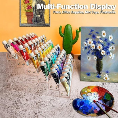 Organizer Rack Stand Holder Large Capacity Acrylic Clear 6 Layers for Nails Polish Essential Oil Lipstick Sunglasses