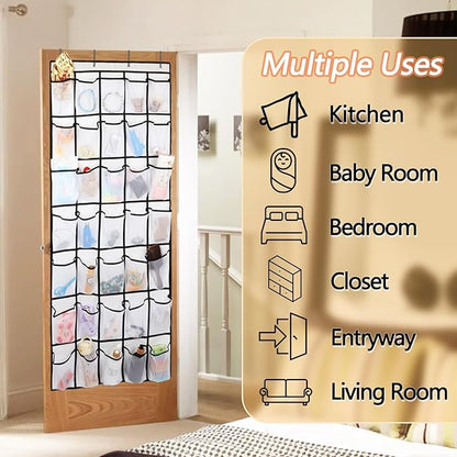 GOMAJI 35 Pockets Over the Door Shoe Organizer