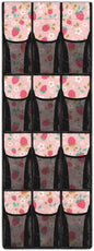 Strawberry Daisy Over The Door Shoe Organizer,12 Compartment Breathable Mesh Pocket Over the Door Hanging Shoe Organizer,Closet Shoe Organizer,Large Men's and Women's Shoe Organizer