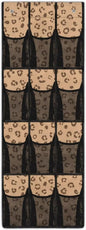 Leopard Print Over the Door Shoe Organizer 12 Large Mesh Pockets Shoe Rack for Closet Sturfy Oxford Fabric Hanging Shoe Organizer for Closet