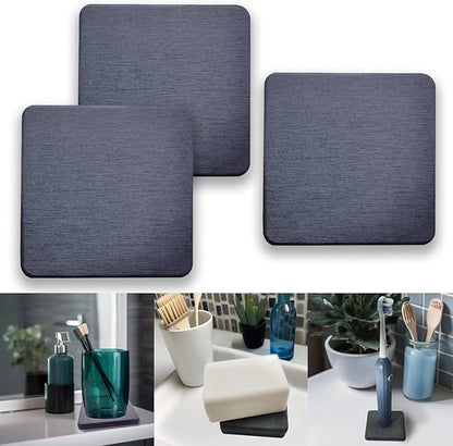 Mucco Water Absorbing Stone Tray for Sink, Premium Diatomaceous Earth Soap Holder Dish，Water Absorbent Diatomite Coasters, Fast Drying Stone Sink Tray for Hand soap & Cups & Drinks Bottles