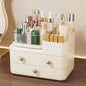 Makeup Organizer with Drawers and 360° Rotating Brush Holder,make up organizers for counter,Large Capacity Cosmetic Storage for Vanity,Skincare,Perfume
