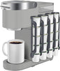 K Cup Holder for Keurig: Coffee Pod Holder for Counter Small Space - Kcup holder for Wall Mount (4, Gray)