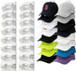 2 Pack Hat Organizer for Baseball Caps, Hat Rack for Wall with Strong Adhesive, Hold Up to 20 Hats, Hat Rack for Door Closet, Multi-Tier Hat Organizer, Two Mounting Options (White)
