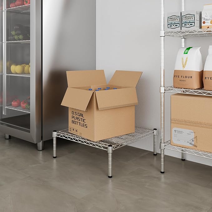 24" Deep x 24" Wide x 8" Height Wire Shelving Kit | 1-Tier | NSF Commercial Storage Rack Unit