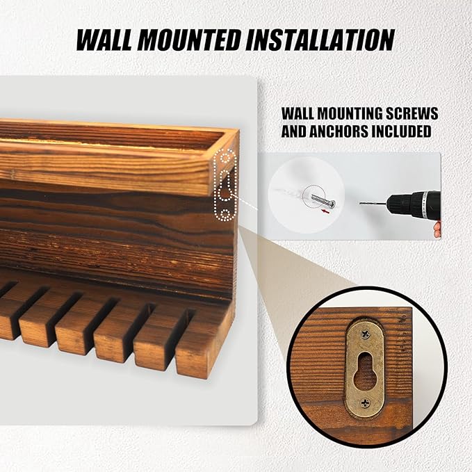 Yamahiko Belt Storage Organizer for Closet, Belt Hanger Wall Mounts with Double Shelving Platform, Belt Rack Holder Shelf for Closet Door, Wall Closet Organizer Tie Belt Hanger Rack for Men Women