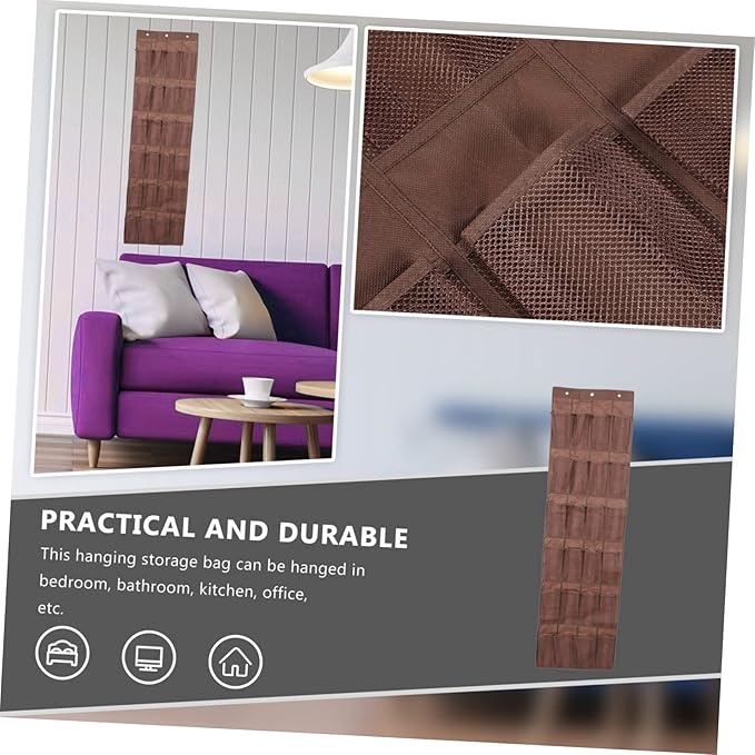 Garneck Door Shoe Organizer 24 Breathable Mesh Pockets Hanging Storage Bag for Shoes Sundries Bag Space Saving Design for Closets and Dorm Rooms