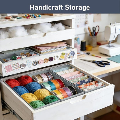 DIMJ Drawer Organizer Clothes- 26 Pack Baby Dresser Organizer for Nursery, Small Fabric Closet Drawer Organizer Bins for Underwears Socks, Foldable Storage Dividers Organization for Bedroom
