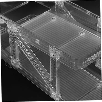 PRETYZOOM Soda Can Organizer for Refrigerator and Transparent Design Multi-functional Beverage Dispenser for Fridge Kitchen and Office Use